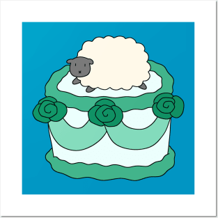 Birthday Cake Sheep Posters and Art